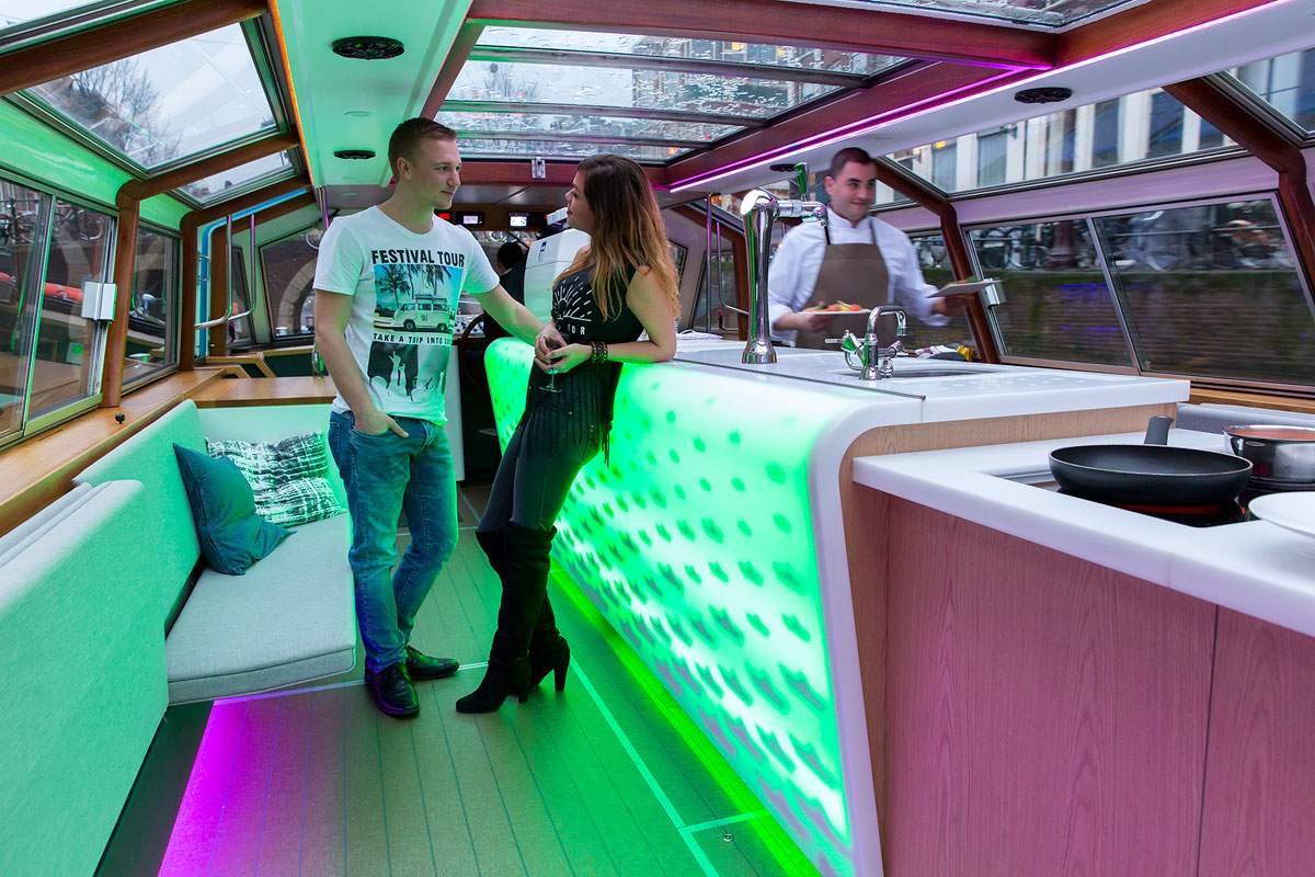 Rondvaartboot Amsterdam Boothuur - LIDO - Bar